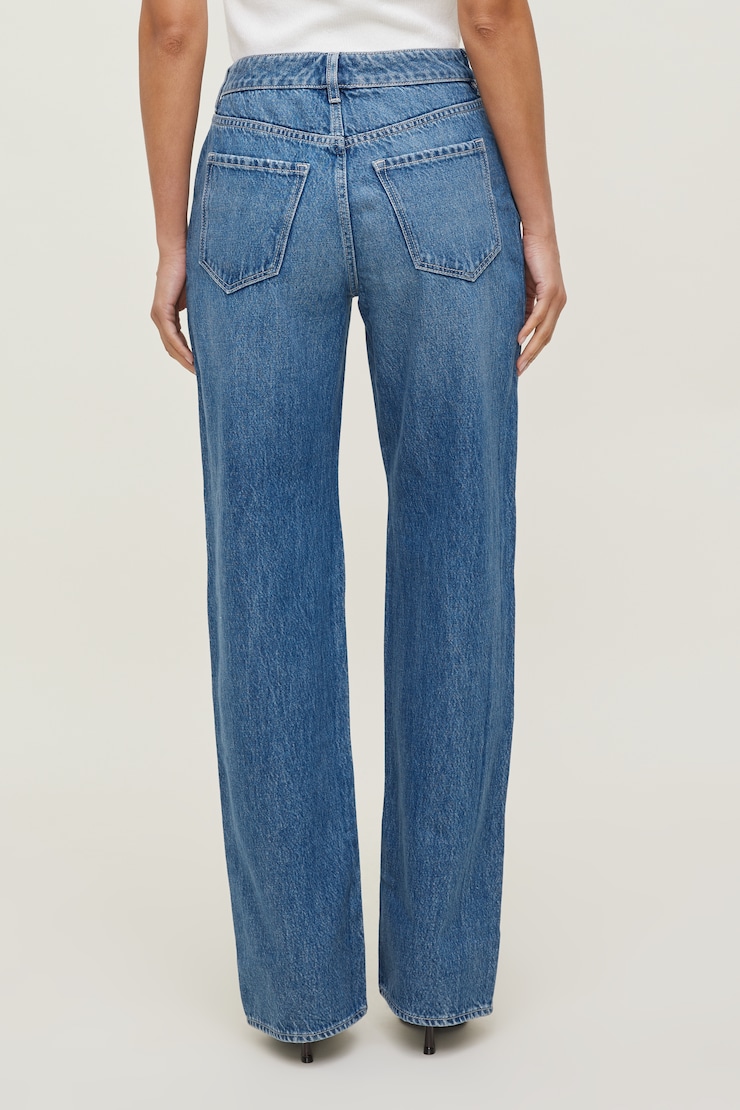 Mika Mid Rise Relaxed Straight Leg Jeans