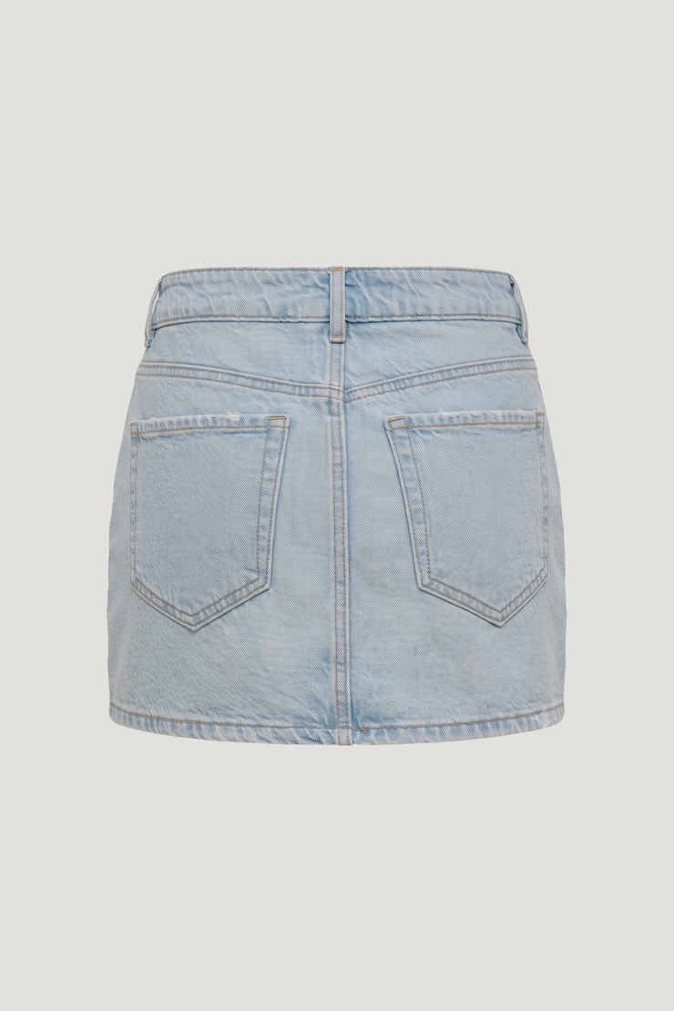 Gia Denim Mini Skort Light Indigo / Glacier Blue large