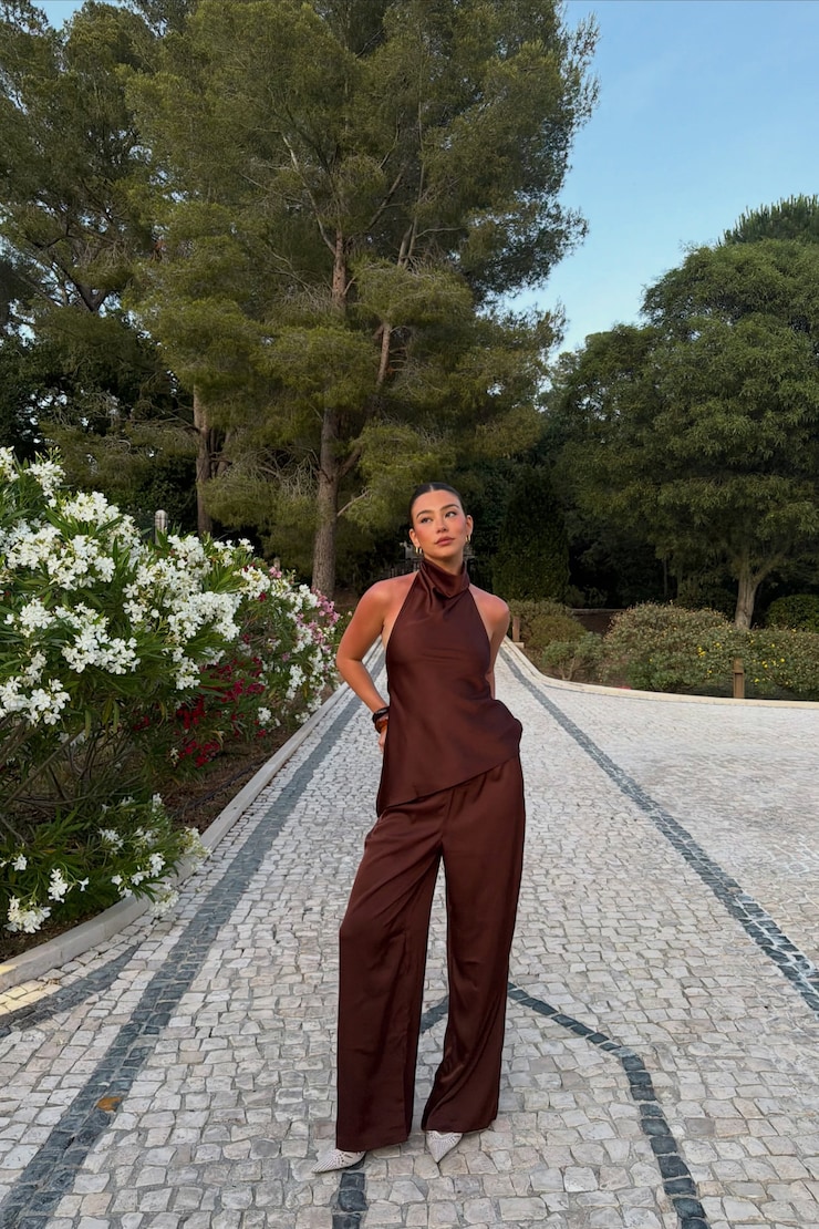 Leo Satin Wide Leg Pants
