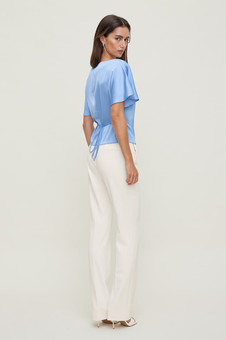Farra Satin Blouse Bel Air Blue large