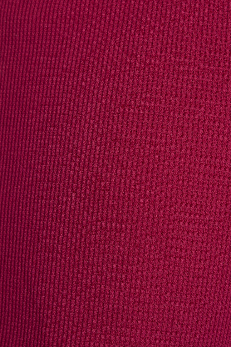 Waffle Picot Shorts, Sour Cherry Burgundy, large