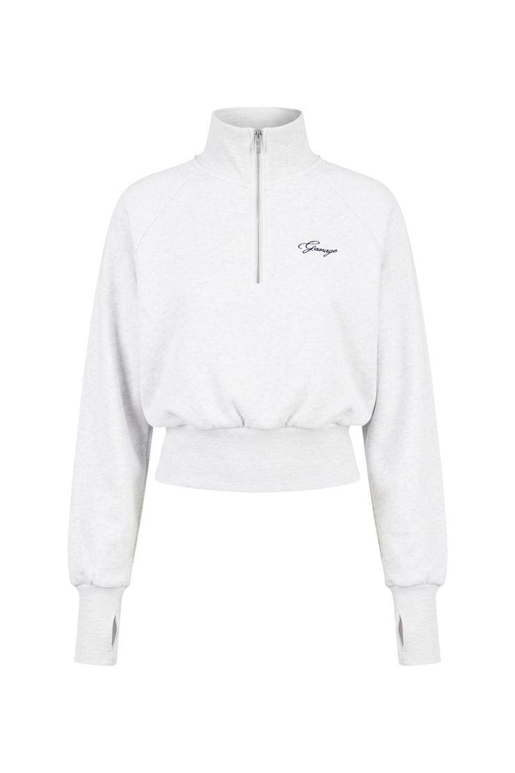UltraFleece Funnel Half Zip Sweatshirt, Spring Grey Mix, large