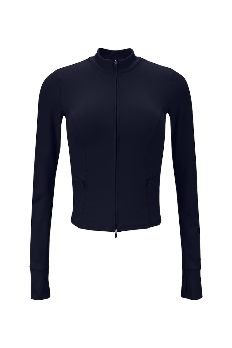 Active Zip Up Jacket, Naughty Navy Blue, large