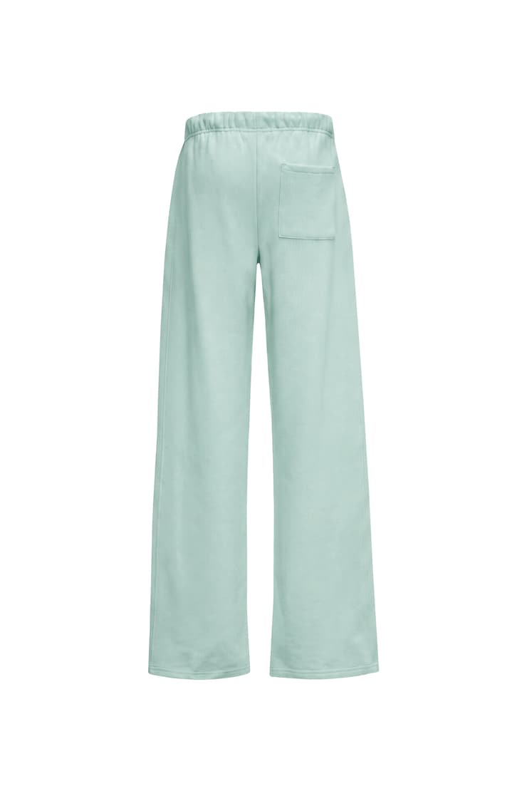 Pantalon de jogging à jambe droite en tissu UltraFleece, Trouble turquoise, large
