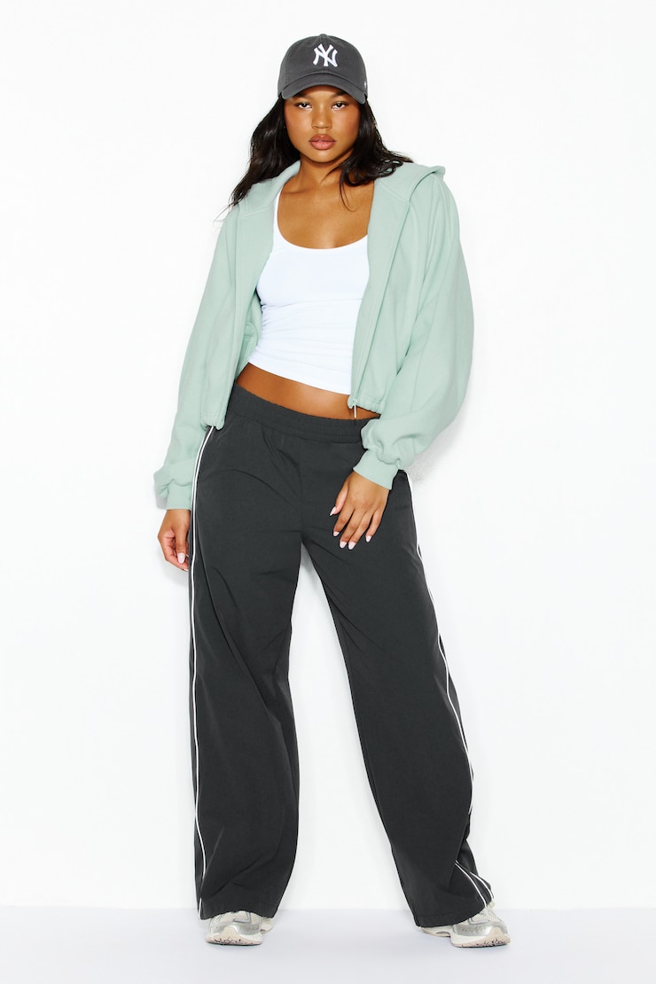 Cocoon Zippie With Bungee Drawstring, Turquoise Trouble, large