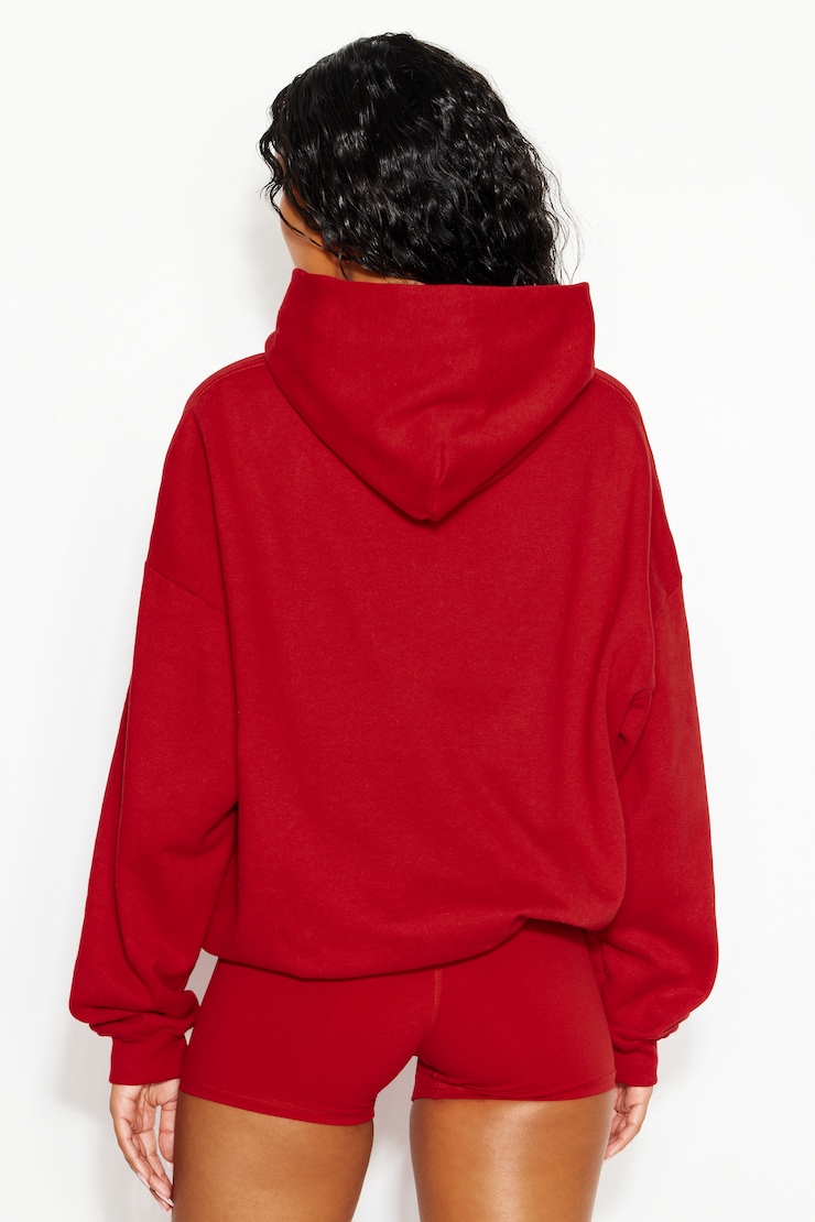 UltraFleece Hoodie, Scarlet Flame Red, large