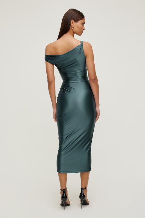 bodycon satin midi dress Women Black Sleeveless Lace Satin Midi Dress