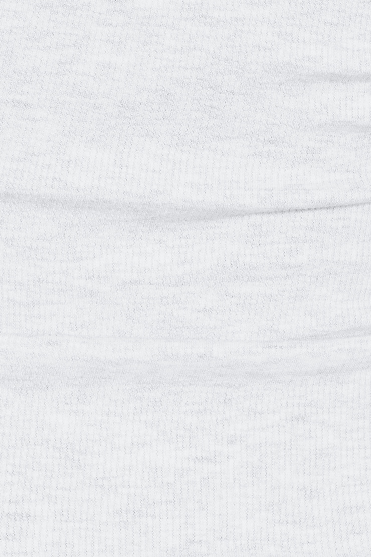 SnatchRib Crewneck Henley Long Sleeve Top, Spring Grey Mix, large
