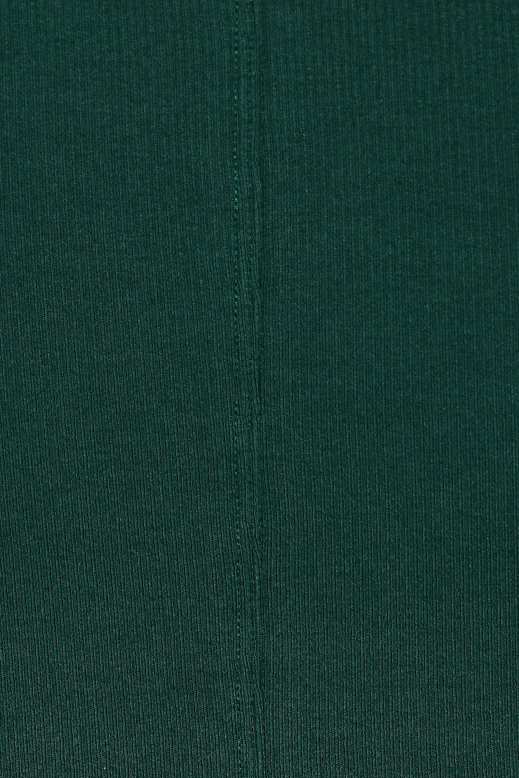 SnatchRib Cropped Crewneck T-Shirt, Green Envy, large