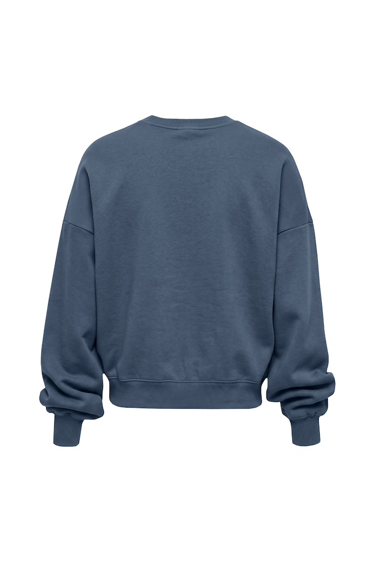 UltraFleece Crewneck Sweatshirt, Heated Indigo with Garage Art, large
