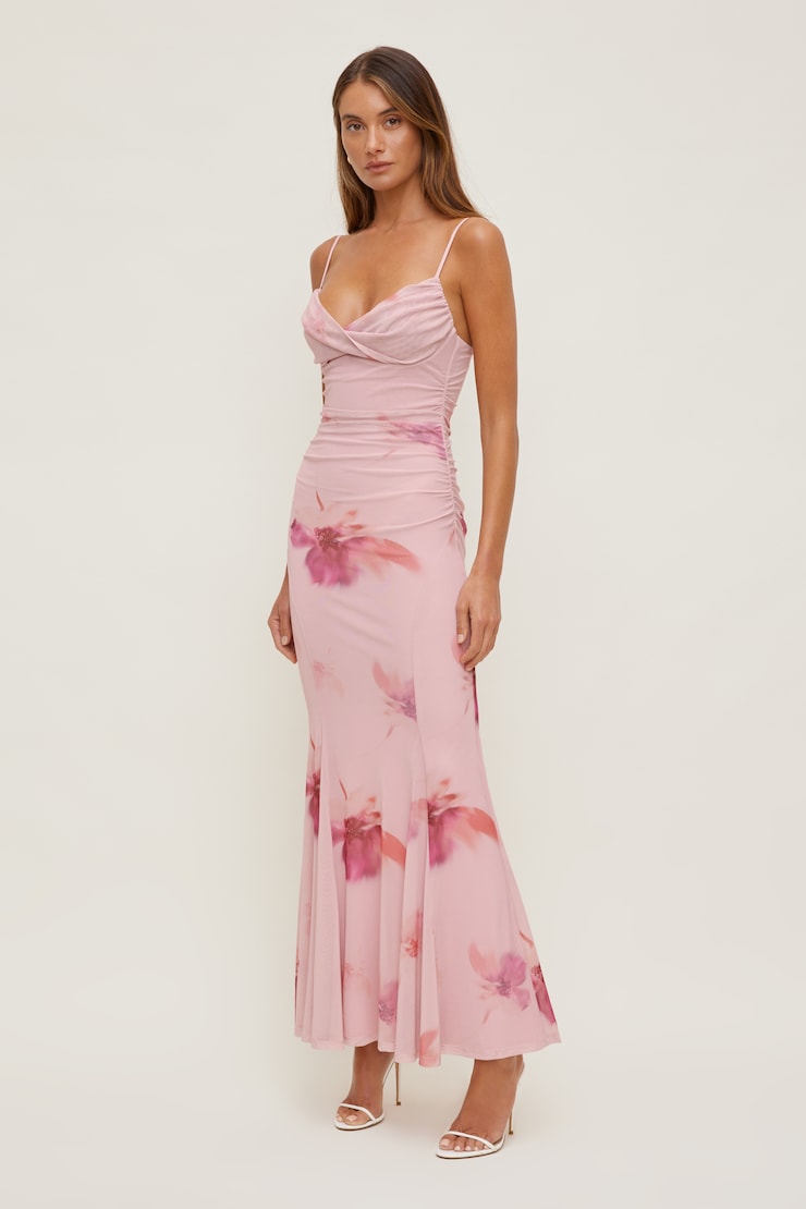 Delphi Mesh Maxi Dress