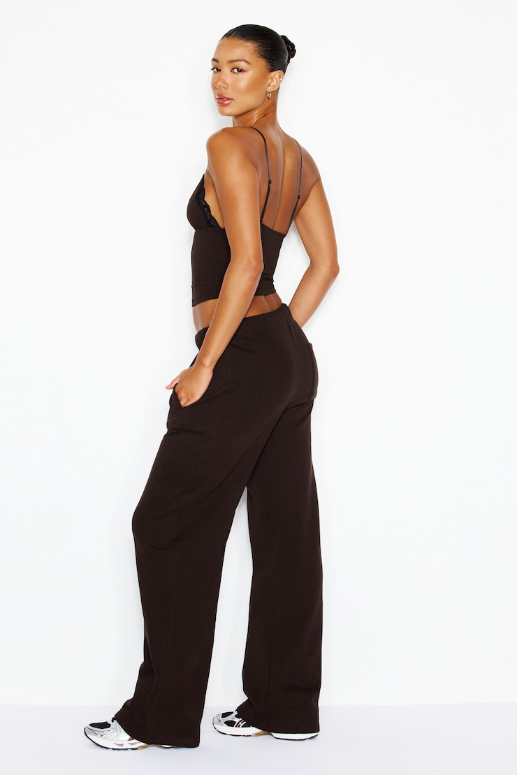 UltraFleece Straight Leg Sweatpants, Chocolate Mousse Brown, large