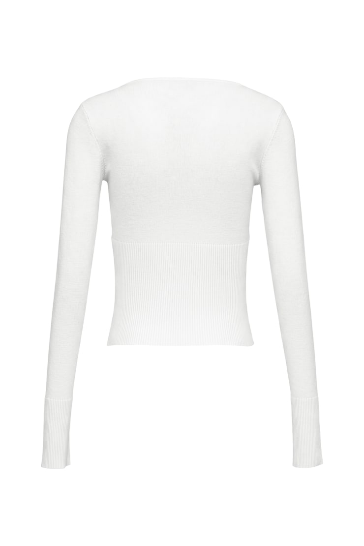 Wrap Me Sweater, Snow White, large