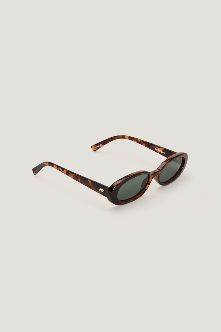LE SPECS | Outta Love Oval Sunglasses Dark Tort / Smoke large