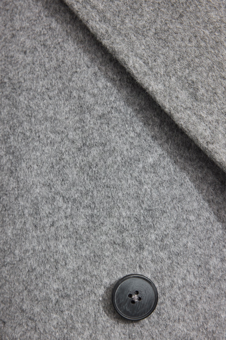 Oversized Long Felted Trench Coat