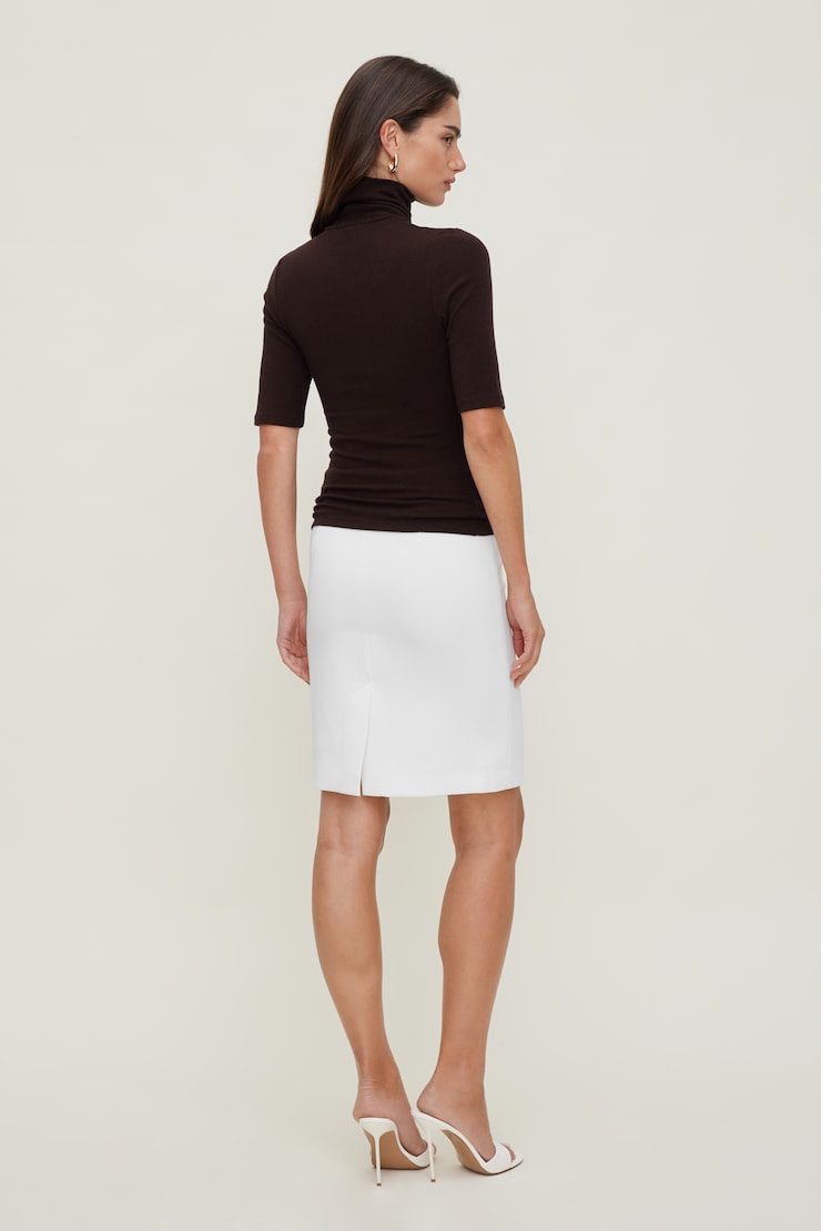 Pencil Midi Skirt Bright White large