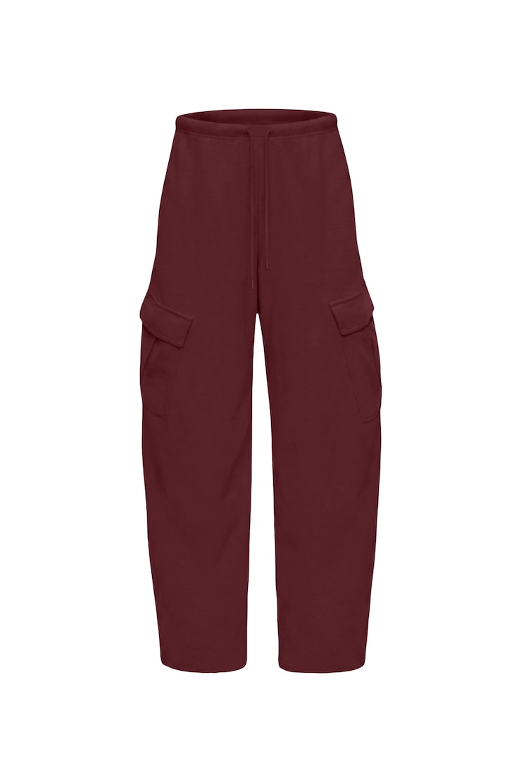 SoftTerry Barrel Cargo Pants, BURGUNDY BITE, large