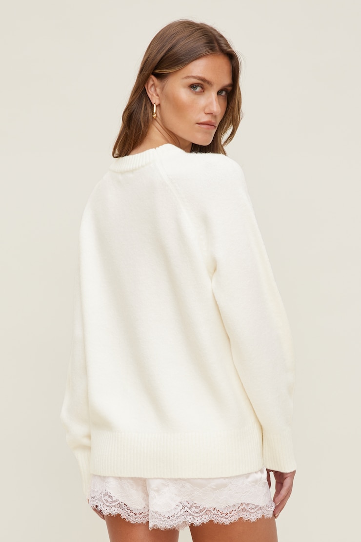 Rory Oversized Sweater Snow White large