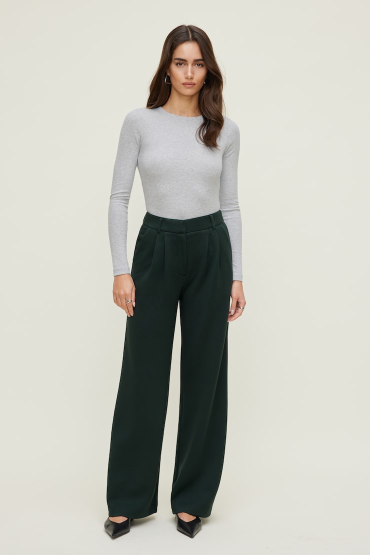 Alex Anywear Wide Leg Pants Scarab Green large