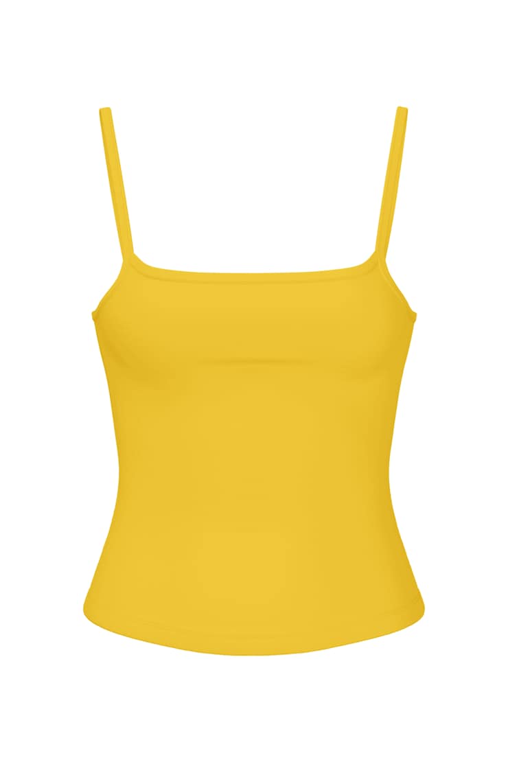 Sleek Scoop Cami Top, Primrose Yellow, large