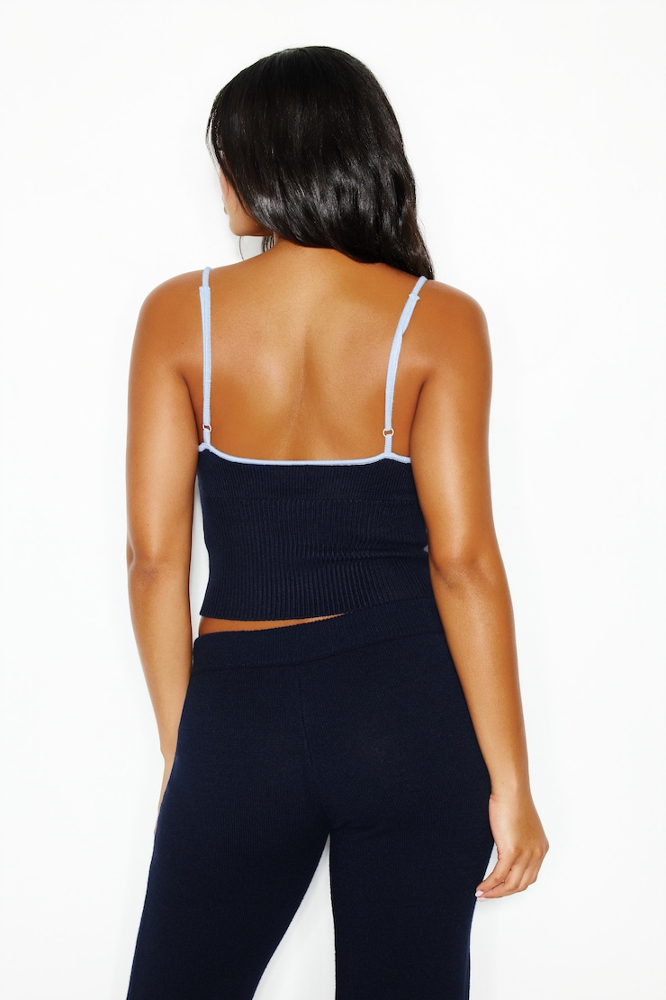Camisole en tricot, Marine coquine/Flirt bleu, large