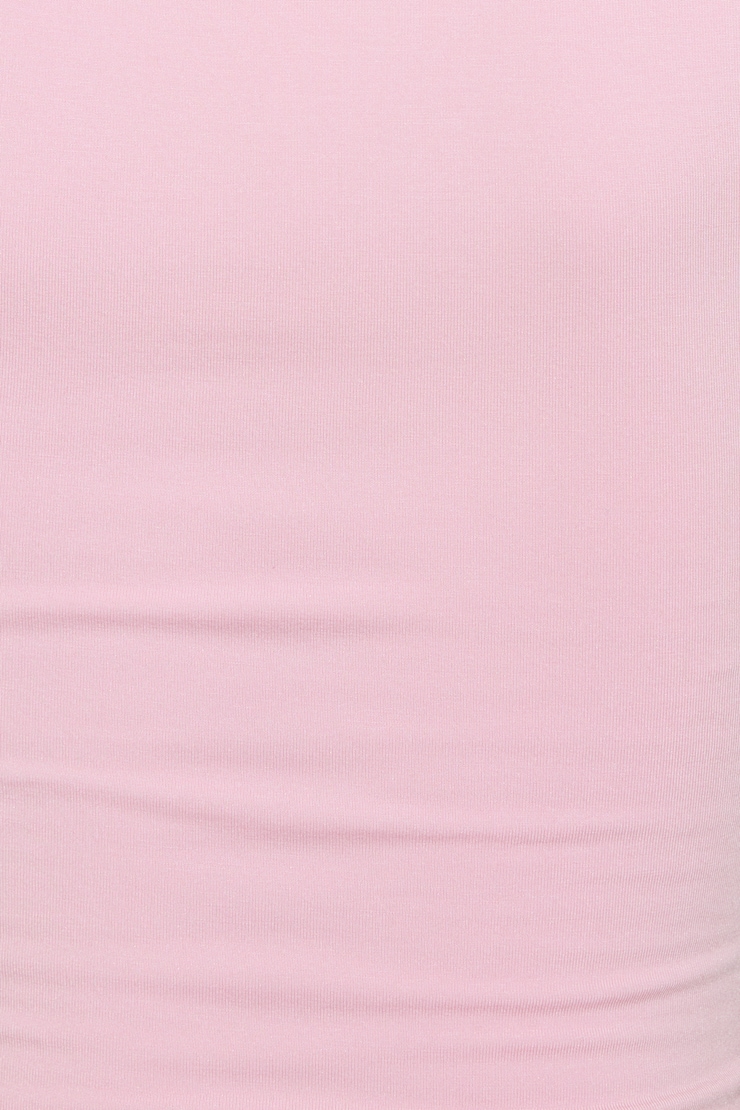Smooth Open Neck Tee, Parfait Pink, large