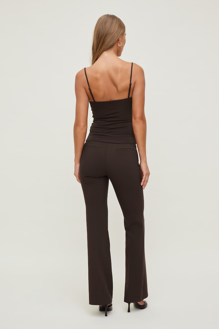 Twisted Cami Top Java Brown large
