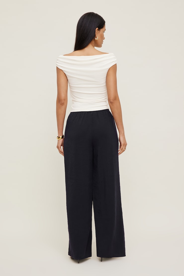 Priya Wide Leg Pants Deep Well Navy large