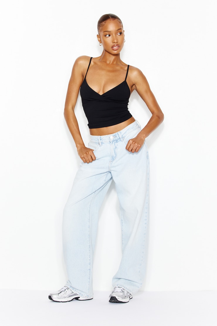 Low Rise Baggy Jeans