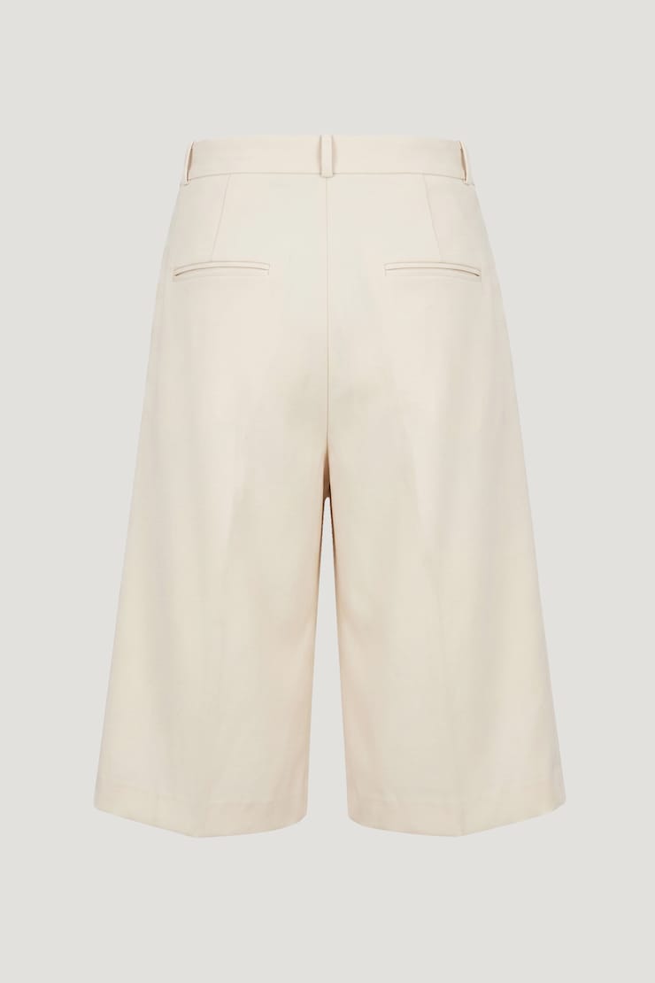 Mid Rise Bermuda Shorts Polished Pearl Beige large