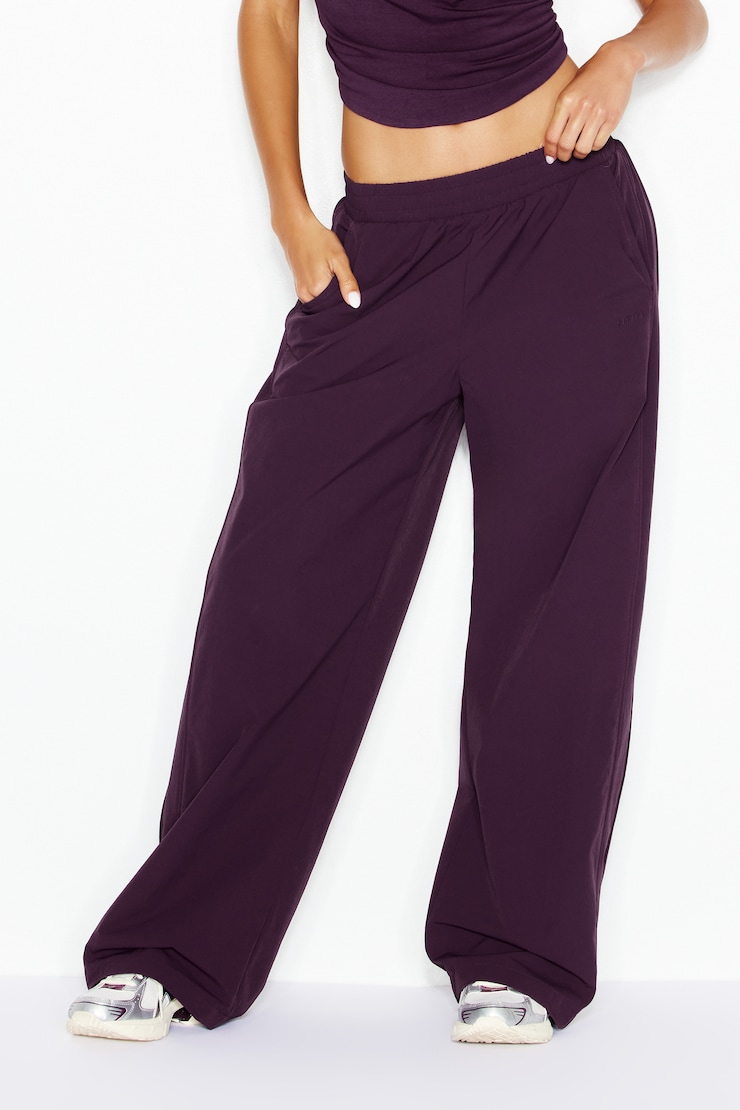 Studio Track Pants, Wild Berry Maroon, large