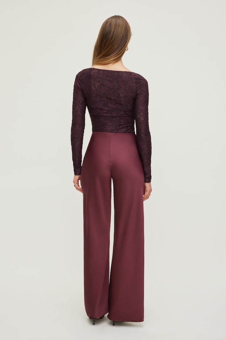 Dylane Jacquard Bodysuit Jacquard Classic Burgundy large