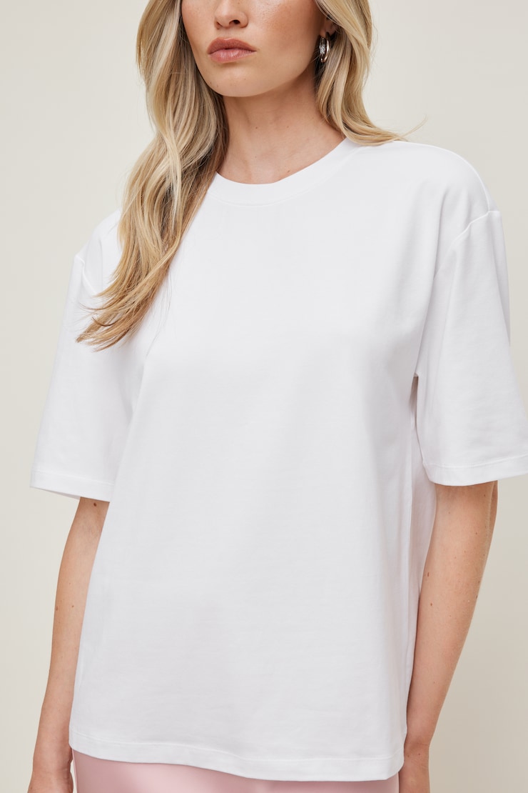 T-shirt en coton et modal