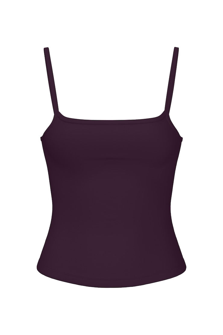 Sleek Scoop Cami Top, Wild Berry Maroon, large