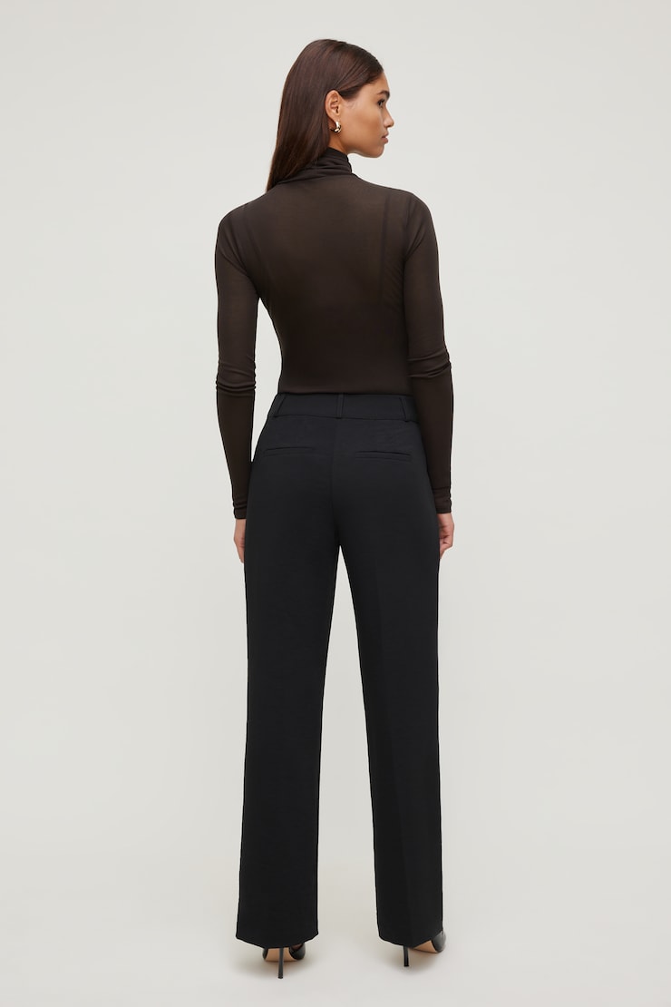 Sheer Layered Cami and Turtleneck Chocolate Torte Brown large