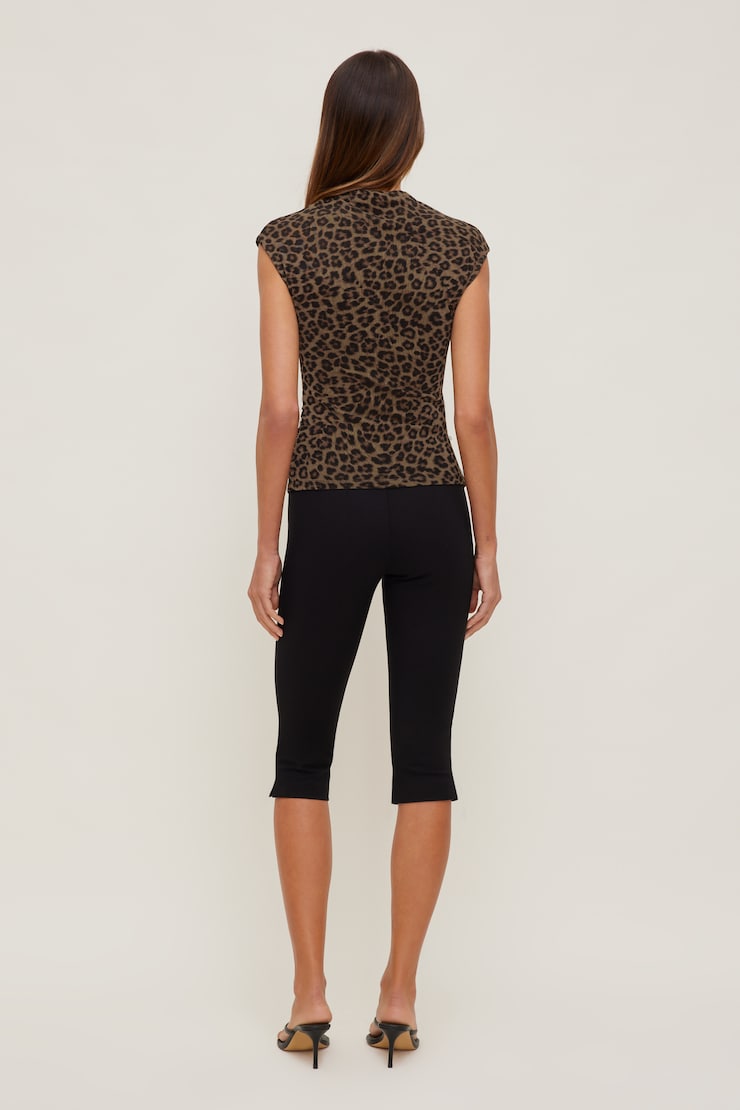 Bria Mesh Top Leopard Brown large