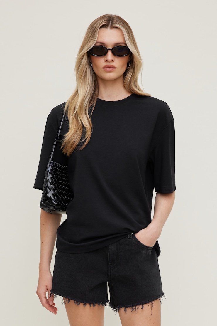 T-shirt en coton et modal