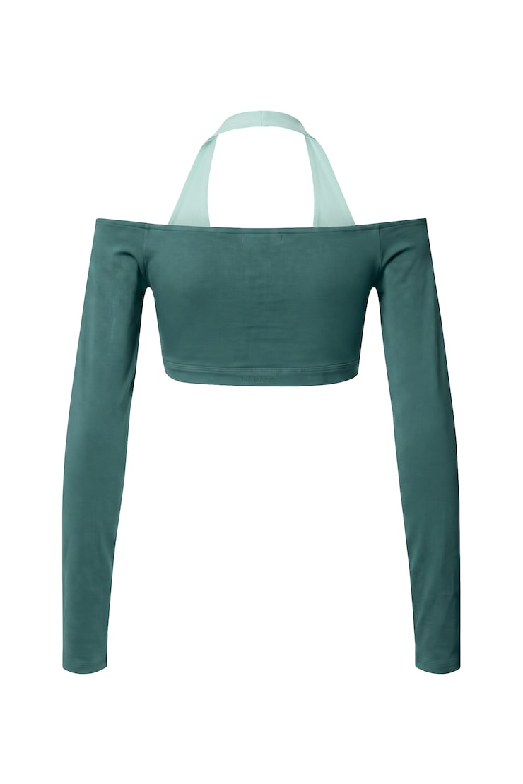 Active Double Layer Micro Top, Teal Temptation/Turquoise Trouble, large