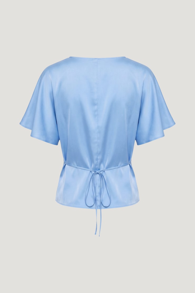 Farra Satin Blouse Bel Air Blue large