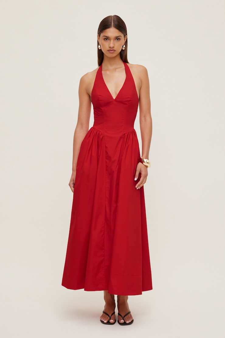 Taylor Poplin Maxi Dress