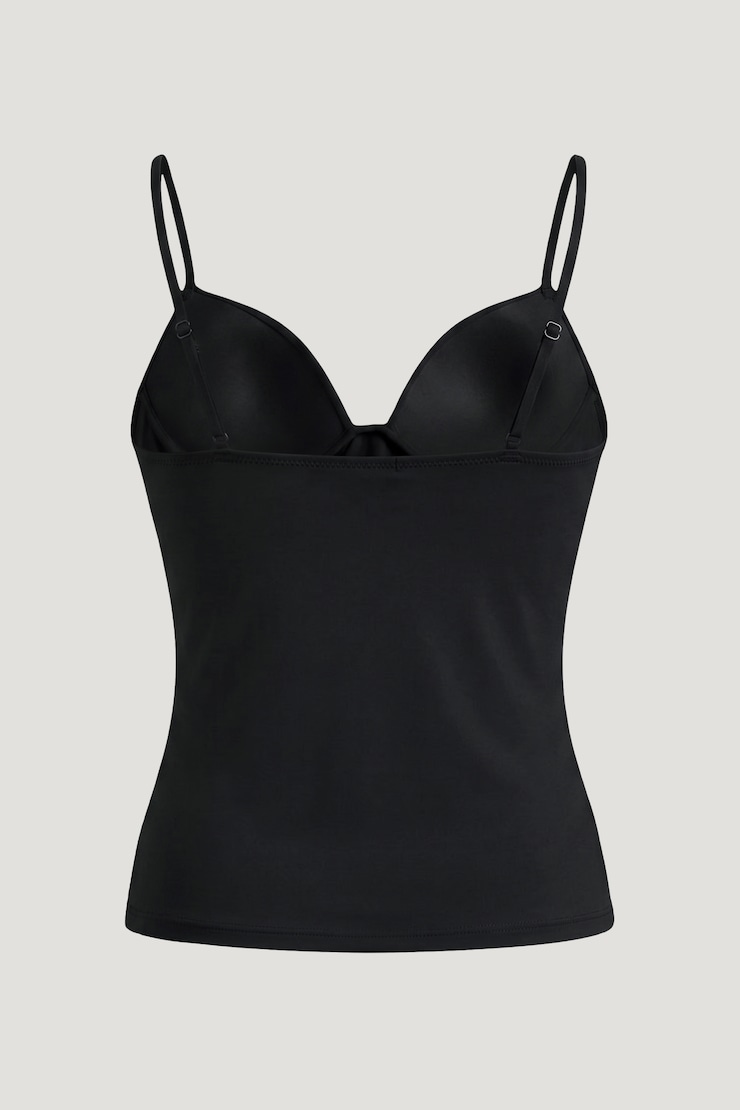 Mindi Padded Bustier Top Jet Black large