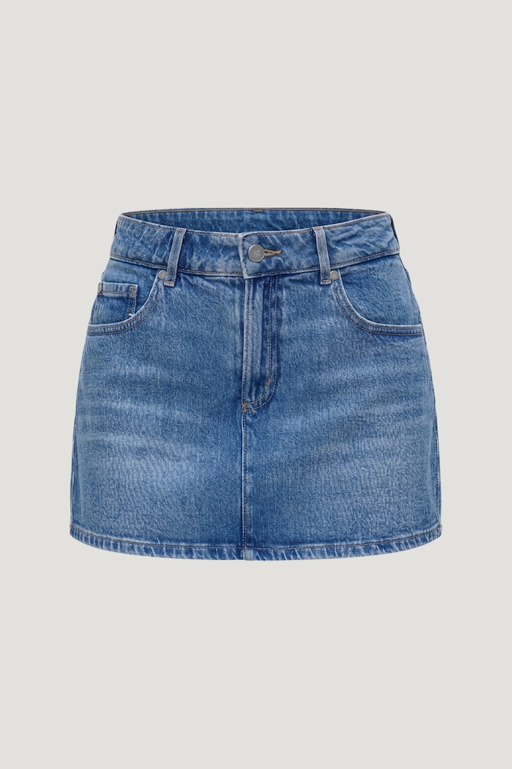 Gia Denim Mini Skort Medium Indigo / Tulum Blue large