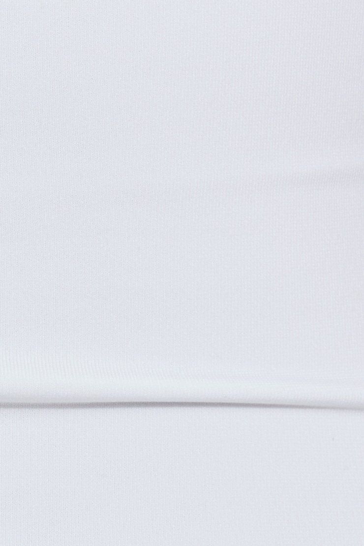 Shirred Low Back Halter Top, Bright White, large