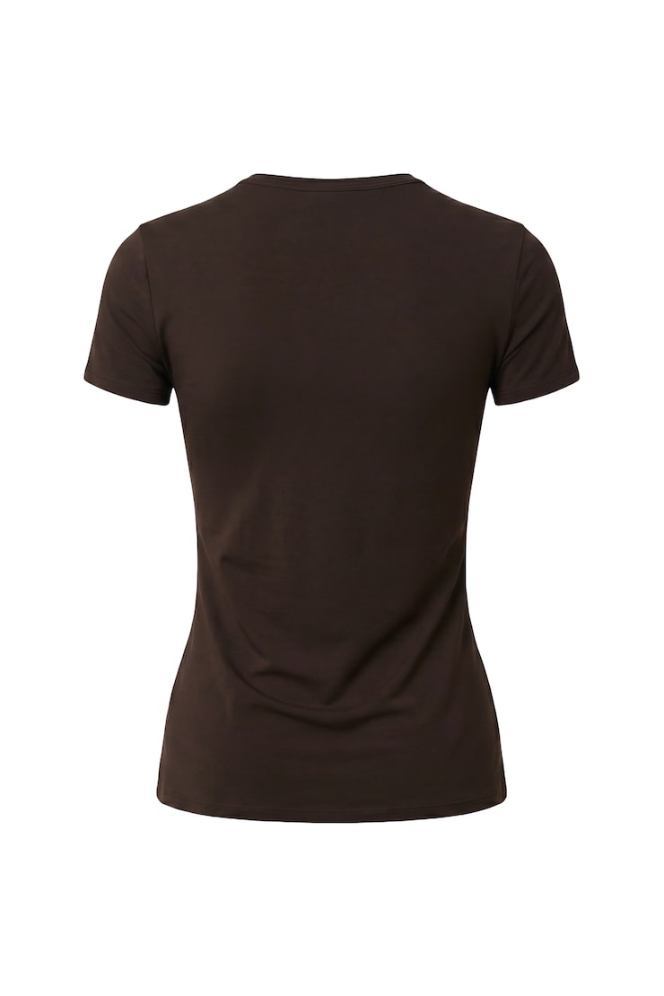 Baretouch Crewneck T-Shirt, Chocolate Mousse Brown, large
