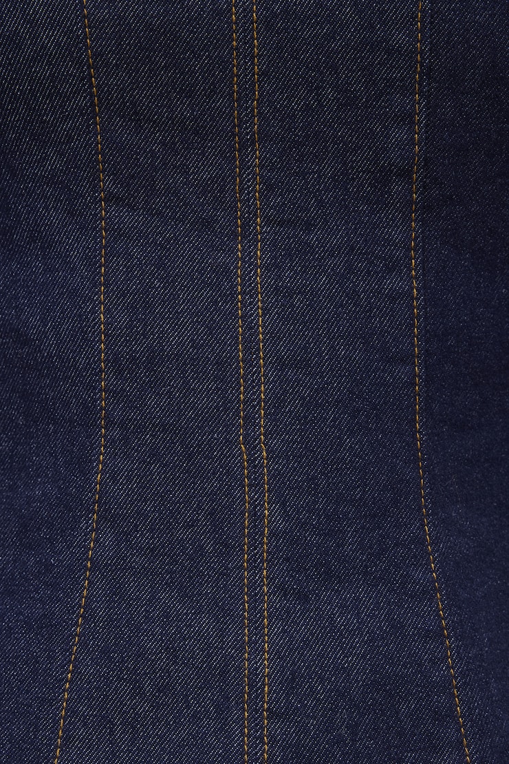 Peplum Denim Top