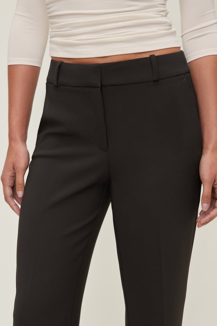 Camelia Crepe Straight Leg Pants