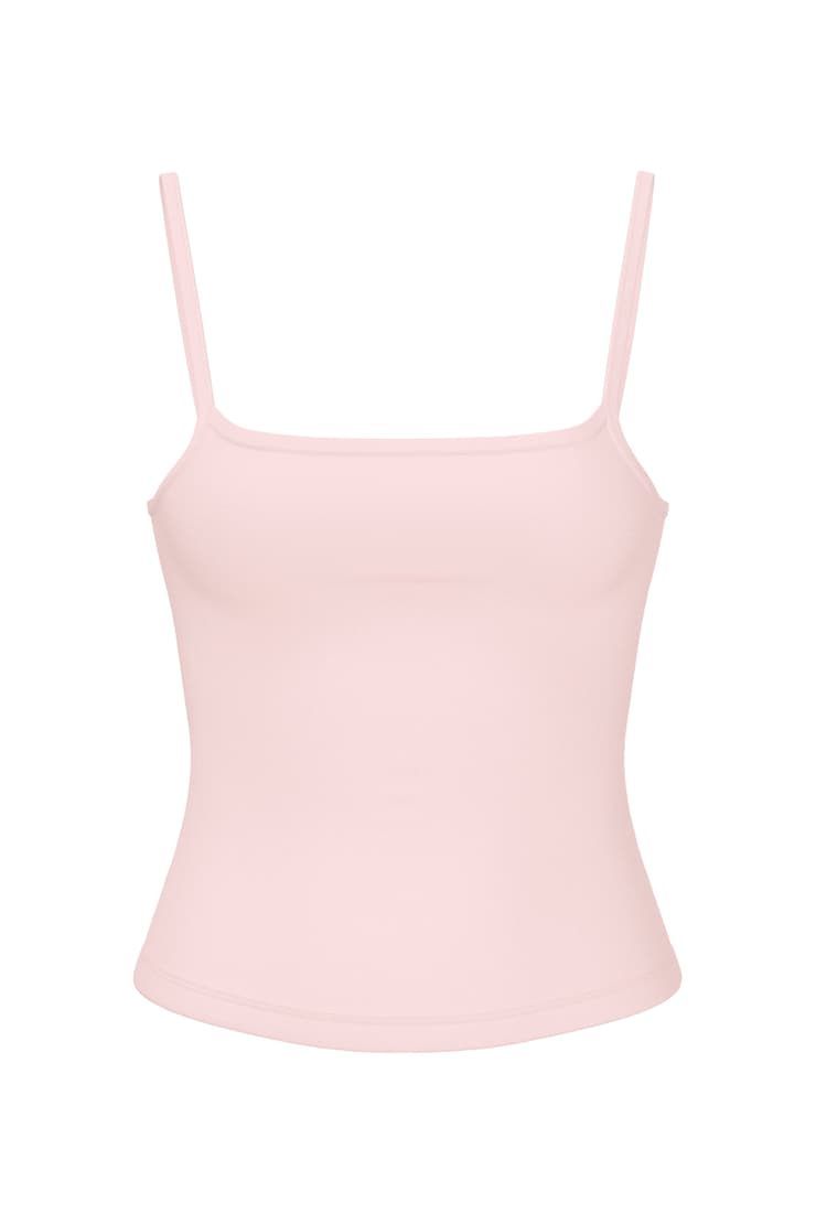 Sleek Scoop Cami Top, Pink, large