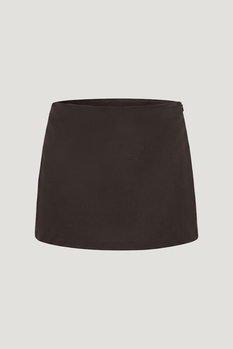 Stacie Mini Skort Java Brown large