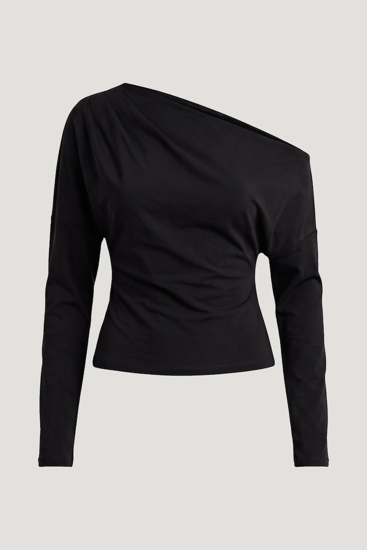 Alexa Long Sleeve T Shirt Jet Black large