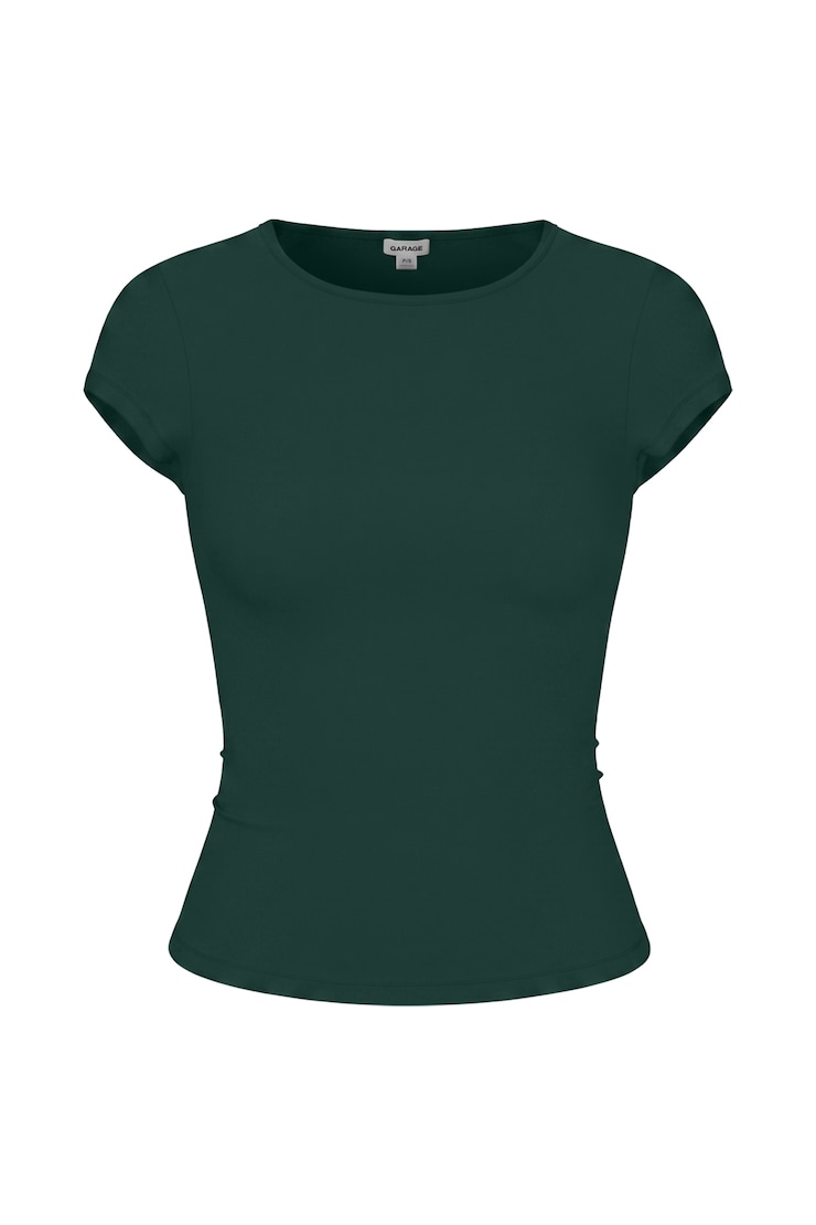 Sleek Crewneck T-Shirt, Green Envy, large